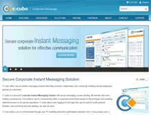 Tablet Screenshot of c-cubemessenger.com